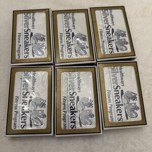 Lot of SIX decks of playing cards - Silver Sneakers